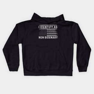 I identify as non Bidenary (v2) Kids Hoodie